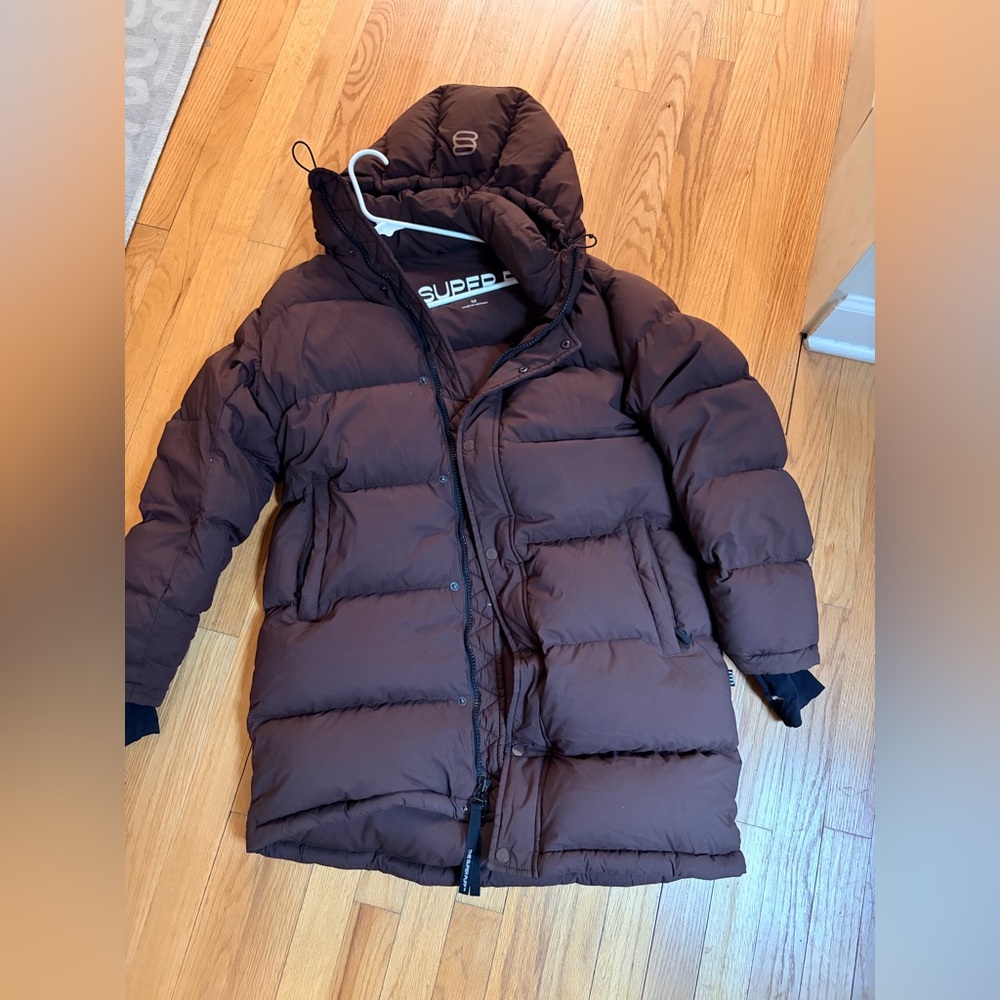 Aritzia Super puff coat Mid - chocolate brown - Medium